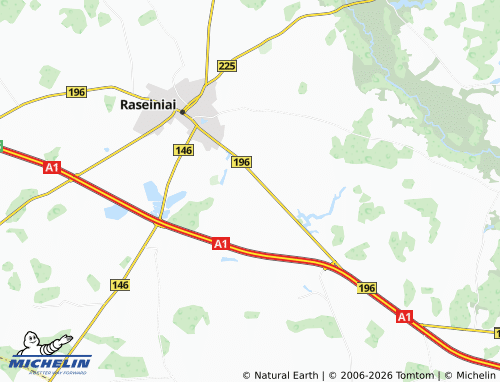 MICHELIN Šarkiai map - ViaMichelin