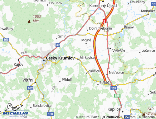 Kaart MICHELIN Mirkovice - ViaMichelin