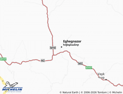 Carte MICHELIN Eghegnazor - ViaMichelin