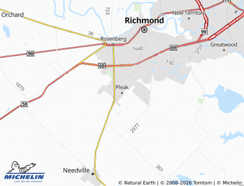 Mapa MICHELIN Pleak - ViaMichelin