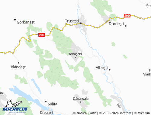 Mappa MICHELIN Ionășeni - ViaMichelin