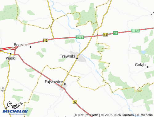 Carte MICHELIN Trawniki - ViaMichelin