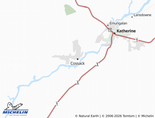MICHELIN Cossack map - ViaMichelin