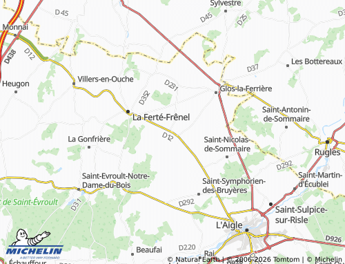 MICHELIN Gauville map - ViaMichelin