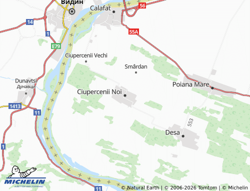Mappa MICHELIN Ciupercenii Noi - ViaMichelin