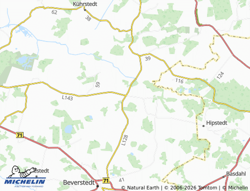 MICHELIN Geestenseth map - ViaMichelin