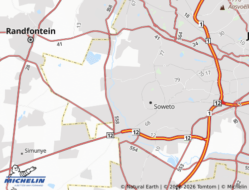 MICHELIN Naledi map - ViaMichelin