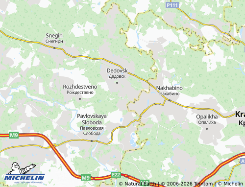 Carte MICHELIN 40 let Oktyabryu - ViaMichelin
