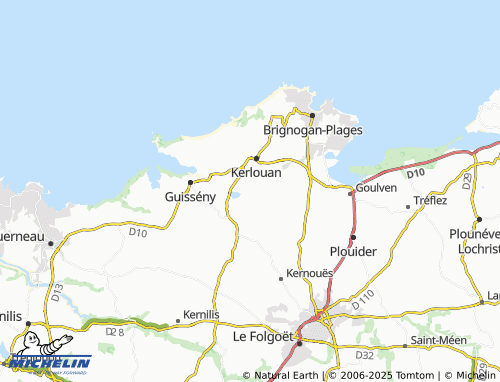 Carte MICHELIN Saint-Sauveur - ViaMichelin