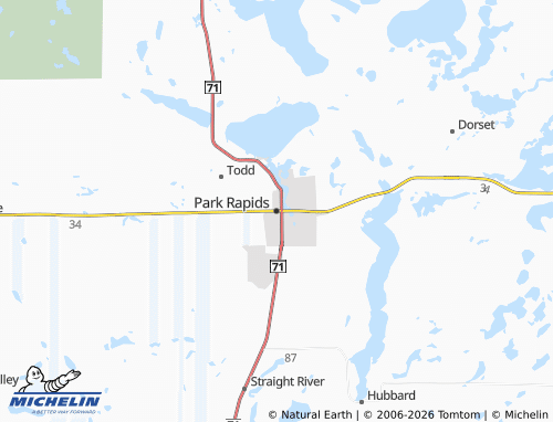 Mappa MICHELIN Park Rapids - ViaMichelin