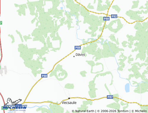 Mapa MICHELIN Dāviņi - ViaMichelin