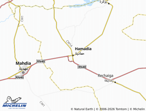 Carte MICHELIN Hamadia - ViaMichelin
