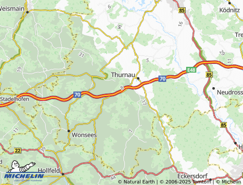 MICHELIN Menchau map - ViaMichelin