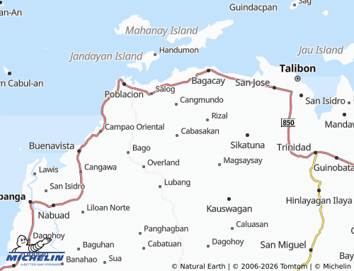 Mappa MICHELIN Cabasakan - ViaMichelin