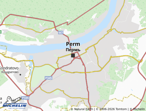 Carte MICHELIN Perm - ViaMichelin