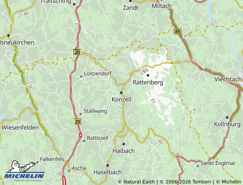 Mapa MICHELIN Konzell - ViaMichelin