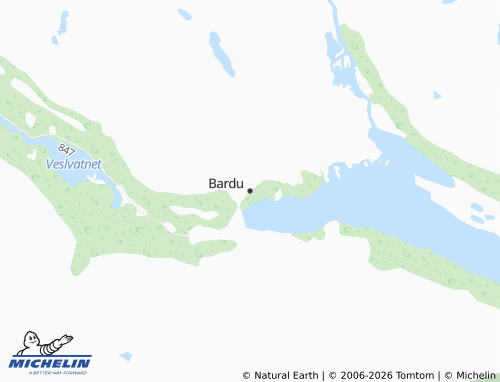 Mapa MICHELIN Bardu - ViaMichelin