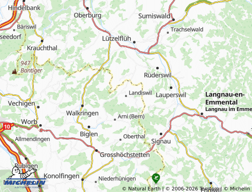 MICHELIN Landiswil map - ViaMichelin