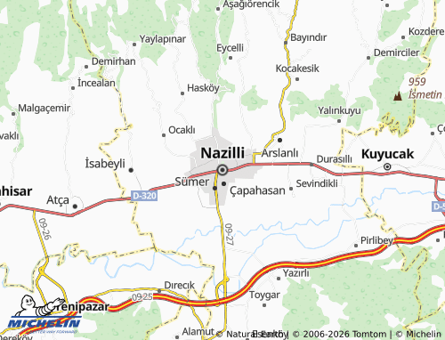 Mappa MICHELIN Nazilli - ViaMichelin