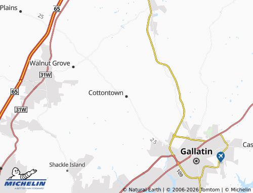 Mapa MICHELIN Cottontown - ViaMichelin