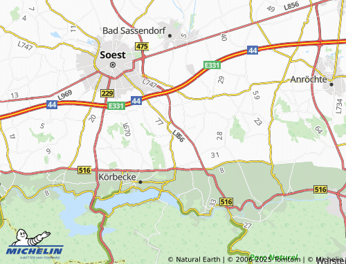 Carte MICHELIN Bergede - ViaMichelin