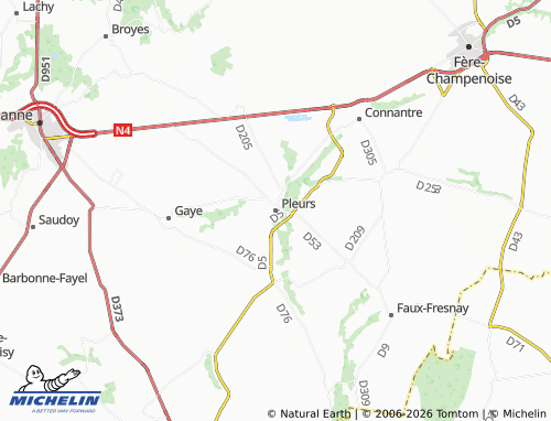Mapa MICHELIN Pleurs - ViaMichelin