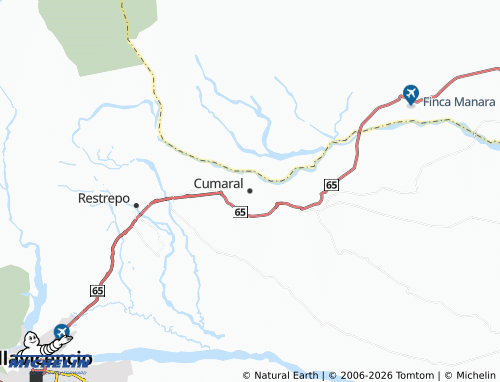 Mappa MICHELIN Cumaral - ViaMichelin