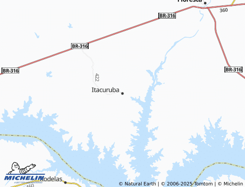 MICHELIN Itacuruba map - ViaMichelin