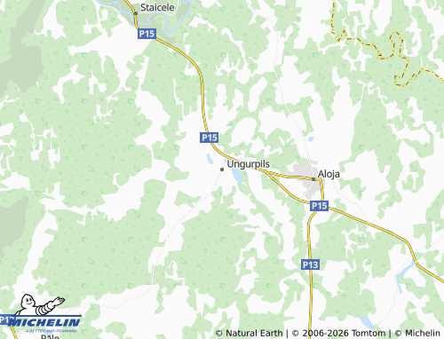 Mapa MICHELIN Ungurpils - ViaMichelin