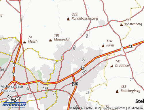 MICHELIN Langeberg Village map - ViaMichelin