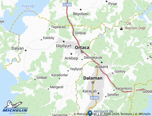 MICHELIN Dalaklı map - ViaMichelin