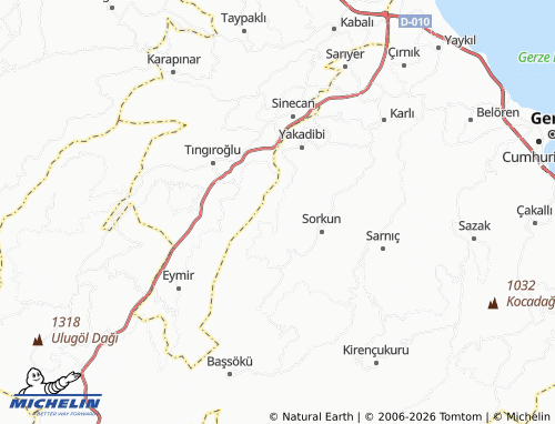 Mappa MICHELIN Kuzsökü - ViaMichelin