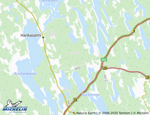 MICHELIN Kivikangas map - ViaMichelin