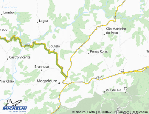 MICHELIN Azinhoso map - ViaMichelin