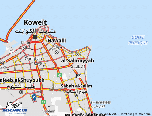 Mappa MICHELIN al-Salimiyyah 10 - ViaMichelin