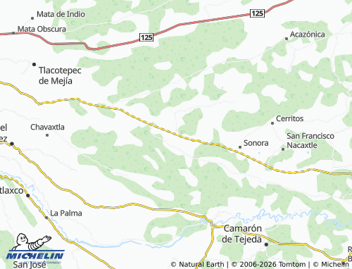 Mapa MICHELIN Paso Pimienta - ViaMichelin