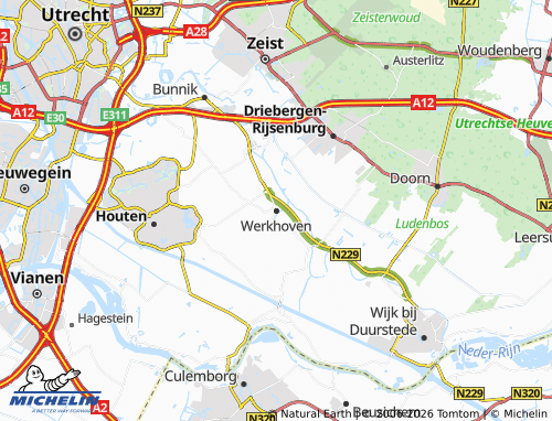Kaart MICHELIN Werkhoven - ViaMichelin