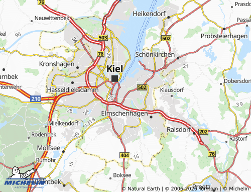 MICHELIN Gaarden-Ost map - ViaMichelin