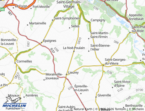 Mappa MICHELIN La Poterie-Mathieu - ViaMichelin