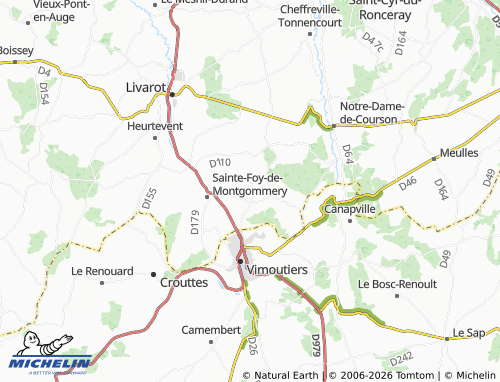 MICHELIN Lisores map - ViaMichelin