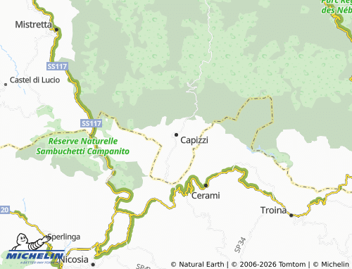 Carte MICHELIN Capizzi - ViaMichelin