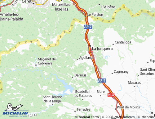 Carte MICHELIN Agullana - ViaMichelin