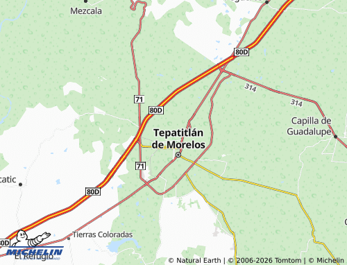 MICHELIN Infonavit El Tablón map - ViaMichelin