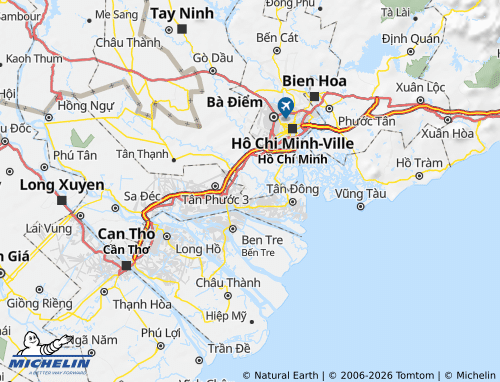 MICHELIN Châu Thành map - ViaMichelin
