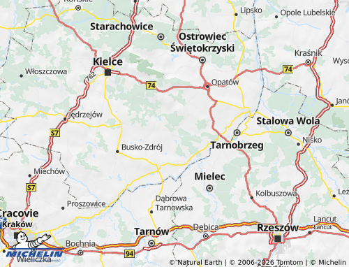Carte MICHELIN Staszowski - ViaMichelin