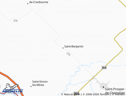 MICHELIN Saint-Benjamin map - ViaMichelin
