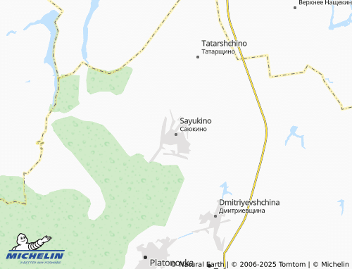 MICHELIN Sayukino map - ViaMichelin