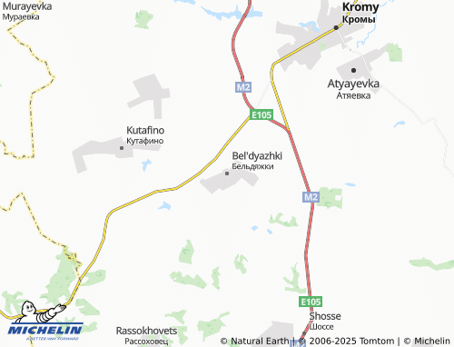 MICHELIN Bel'dyazhki map - ViaMichelin