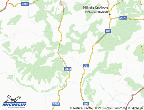 Mapa MICHELIN Kriva reka - ViaMichelin