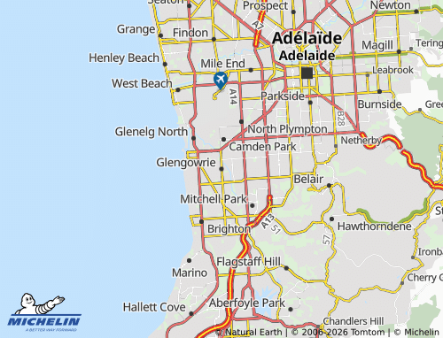 MICHELIN-Landkarte Glengowrie - ViaMichelin